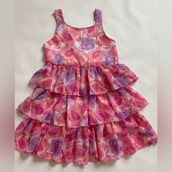 Floral print tiered dress. - Picture 4 of 7